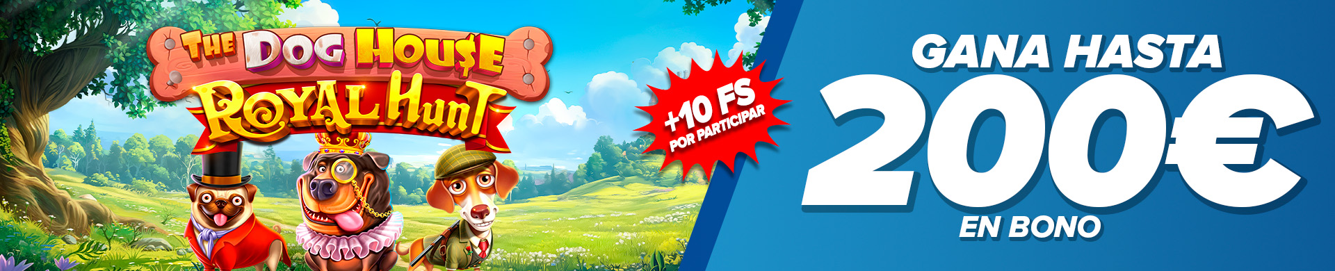Gana hasta 200€ en Bono con la Slot seleccionada + Free Spins extra