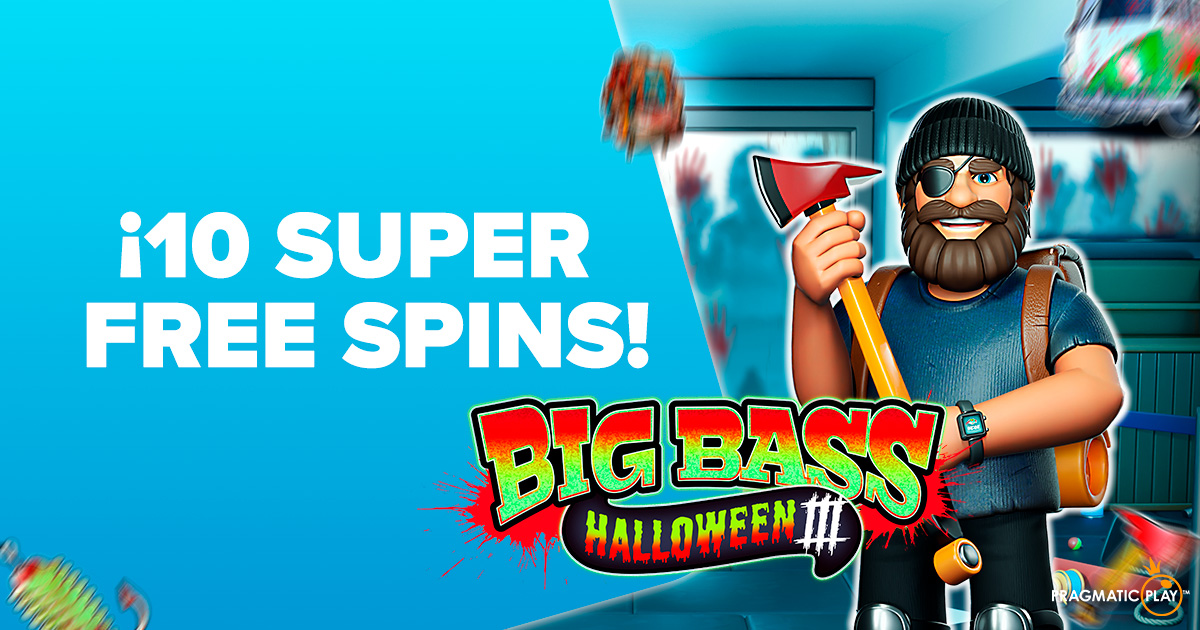 ¡Te regalamos 10 Super Free Spins para Big Bass Halloween 3 de Pragmatic Play!