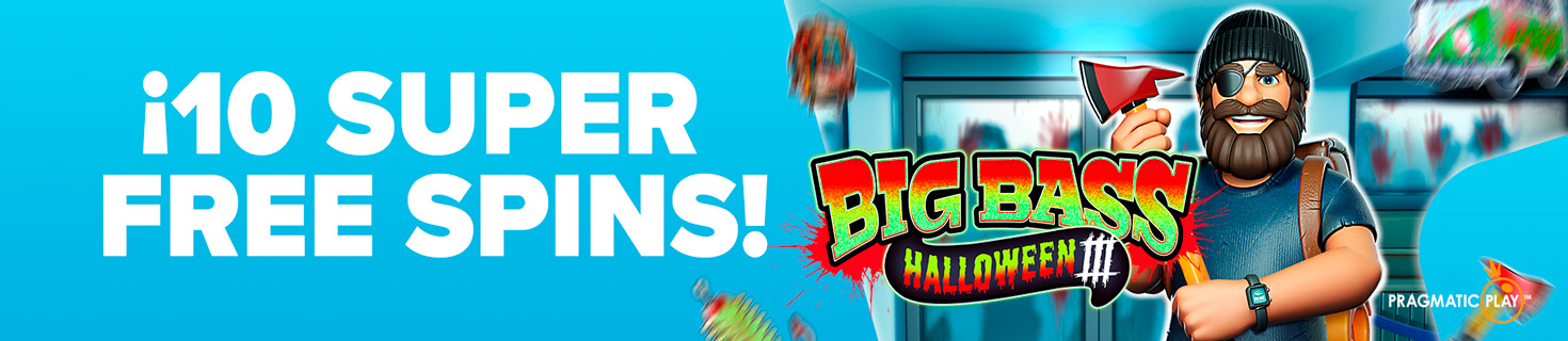 ¡Te regalamos 10 Super Free Spins para Big Bass Halloween 3 de Pragmatic Play!
