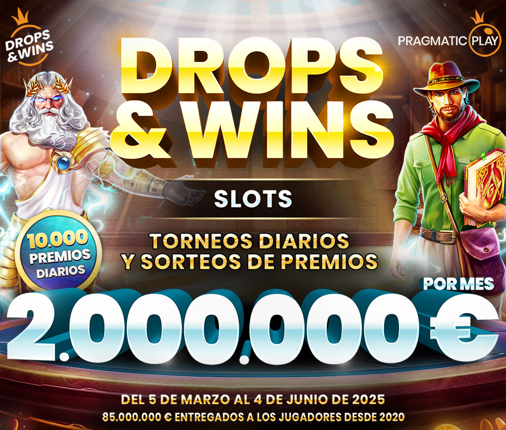 Promoción Drops & Wins de Pragmatic Play ¡2.000.000€ en premios cada mes!