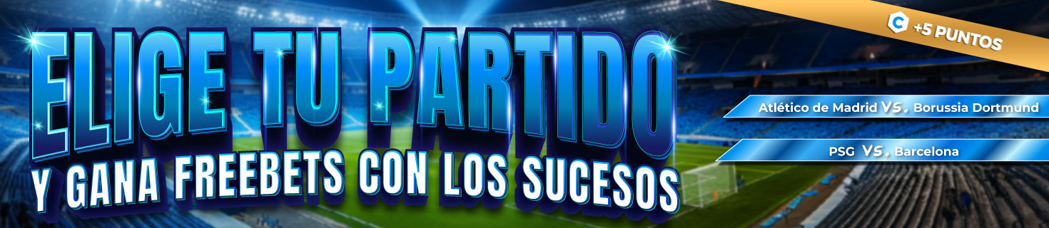 Promoción para tus apuestas de futbol: Hasta 50€ en Freebet con el Atlético - PSG