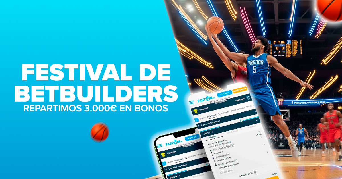 Crea tu BetBuilder ganadora cada día llegando a la cuota mínima: ¡hasta 3.000€ en bonos!