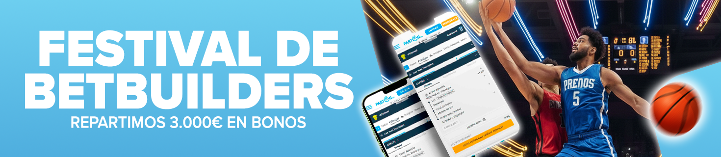 Crea tu BetBuilder ganadora cada día llegando a la cuota mínima: ¡hasta 3.000€ en bonos!