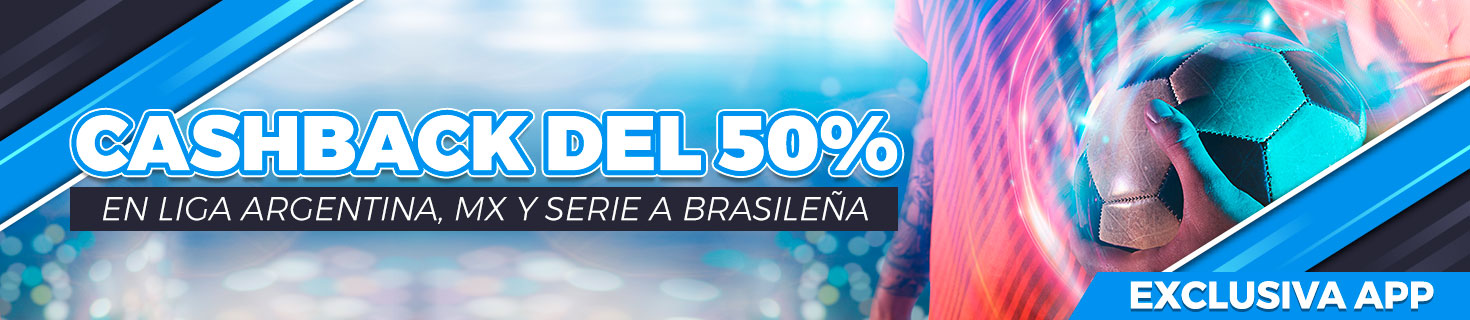 Bonificamos el 50% de tus pérdidas en la Liga Argentina, Liga Mexicana y Serie A Brasileña