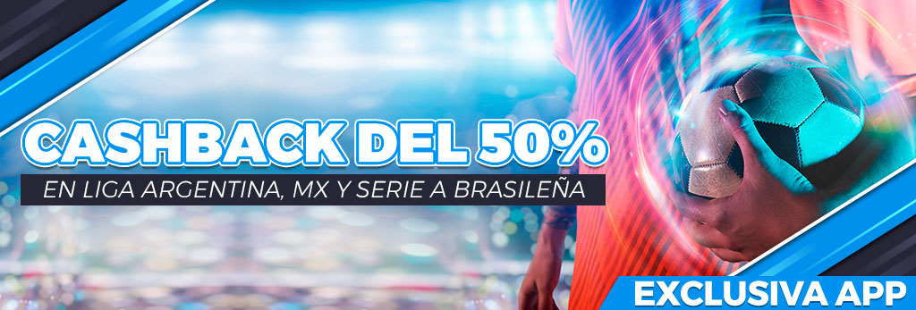 Bonificamos el 50% de tus pérdidas en la Liga Argentina, Liga Mexicana y Serie A Brasileña
