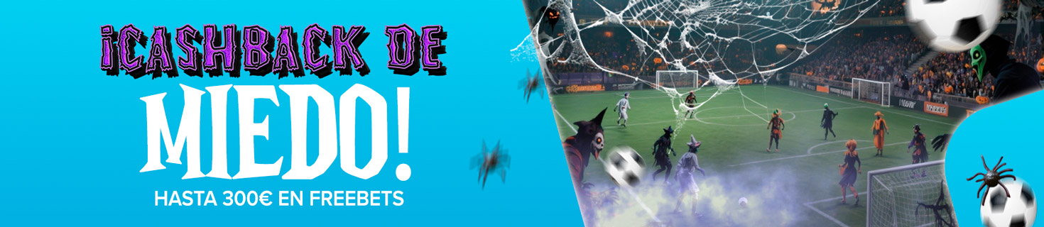 Freebet 5€ por cada gol que se marque en los descuentos. ¡Hasta 300€ en Freebet!