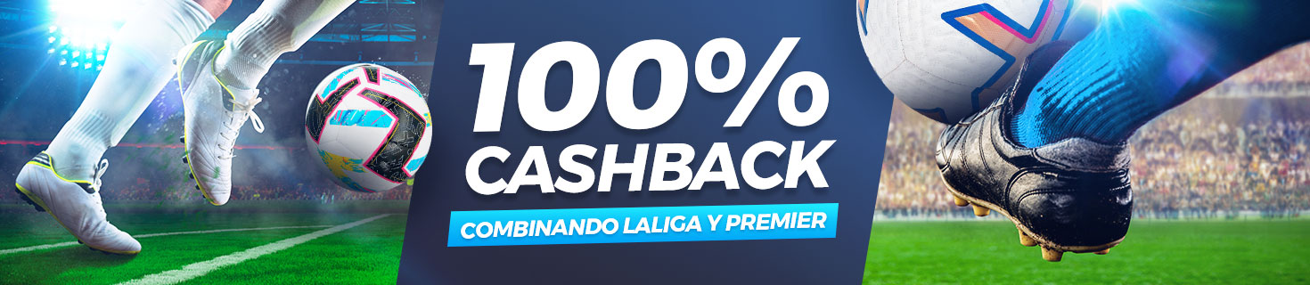 Bonificamos 100% de tus pérdidas en combinadas de Laliga y Premier League