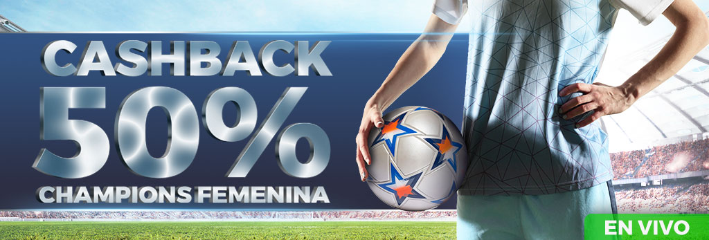 Haz tus apuestas en directo a la Champions Femenina y si no aciertas, Cashback 50%