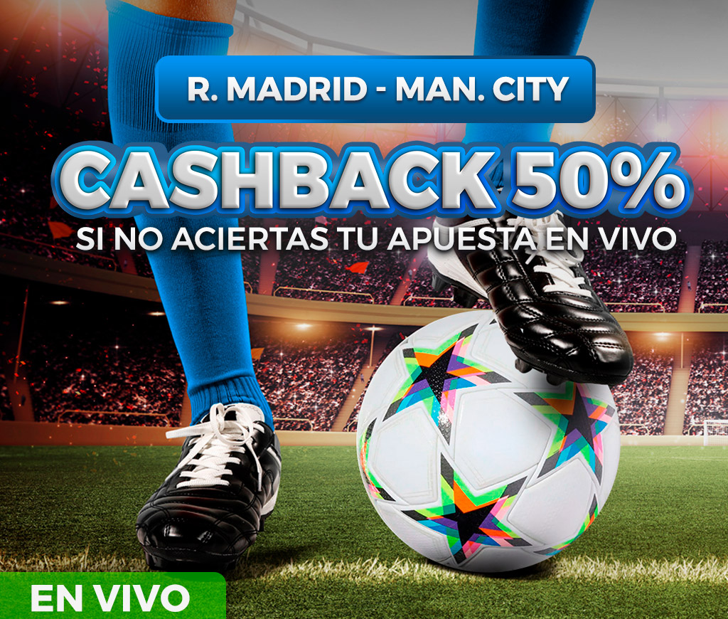 Promoción para Apuestas de fútbol en directo a la Champions: ¡Cashback del 25%!