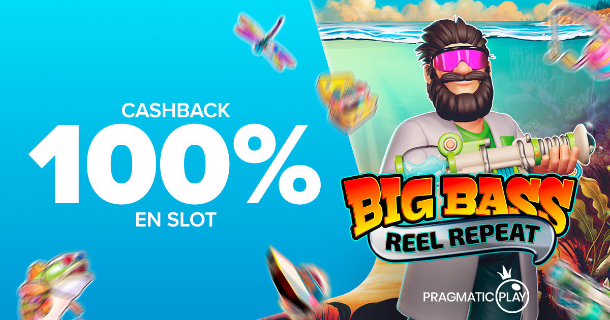 Te devolvemos el 100% de tus pérdidas en las Slots Big Bass Reel Repeat de Pragmatic