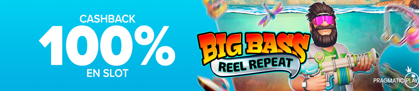 Te devolvemos el 100% de tus pérdidas en las Slots Big Bass Reel Repeat de Pragmatic