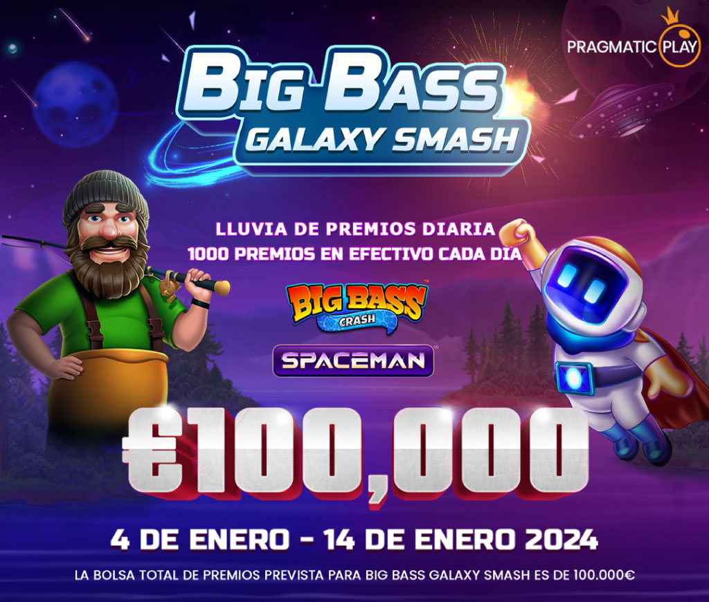 Torneo Pragmatic Big Bass Galaxy Smash Pragmatic ¡Se reparten 100.000€ en premios!