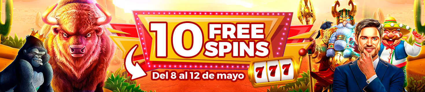 Consigue 10 Free Spins cada día para la Slot seleccionada