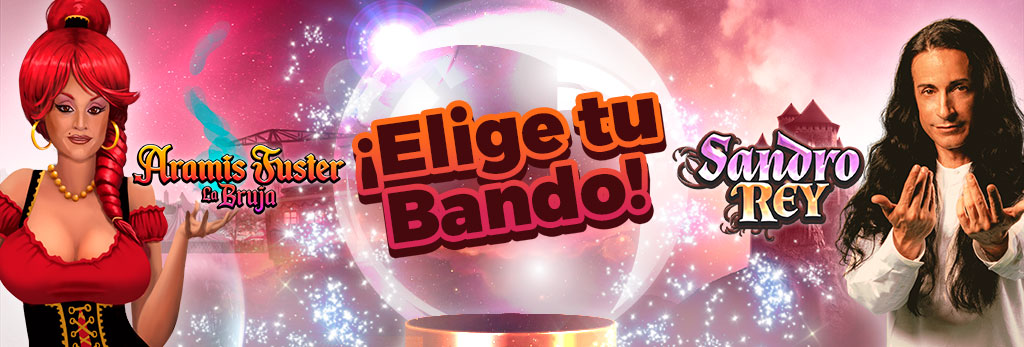 Elige tu bando: Aramis vs Sandro. ¡50€ en Bono si tu bando es el ganador!