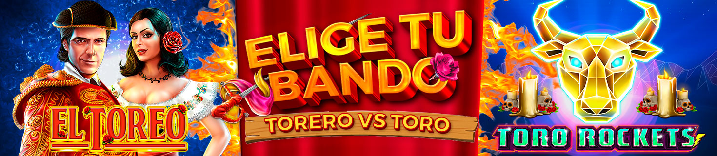 Elige tu bando: Torero vs Toro. ¡50€ en Bono si tu bando es el ganador!
