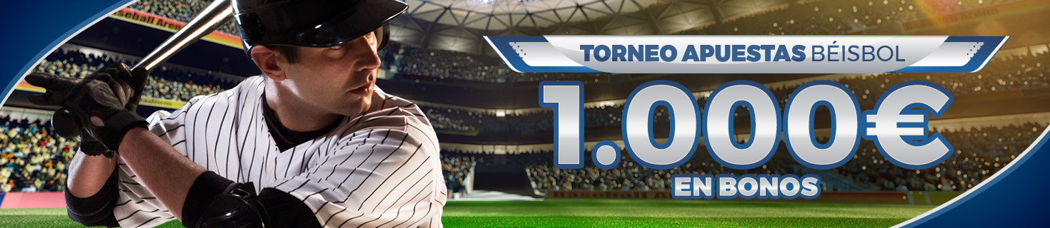 Participa en el torneo de apuestas de Béisbol, repartimos 1.000€ en Bono