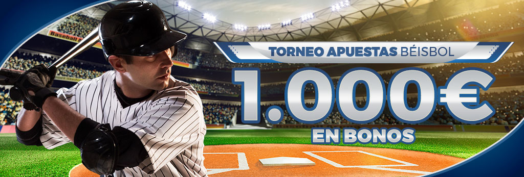 Participa en el torneo de apuestas de Béisbol, repartimos 1.000€ en Bono