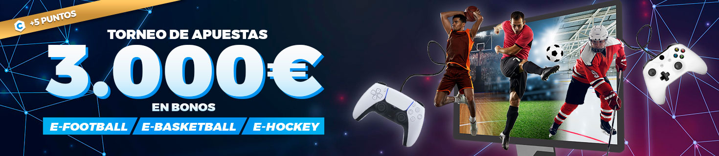 Promoción para tus apuestas de e-battles: Repartimos 3.000€ en premios