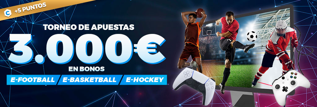 Promoción para tus apuestas de e-battles: Repartimos 3.000€ en premios