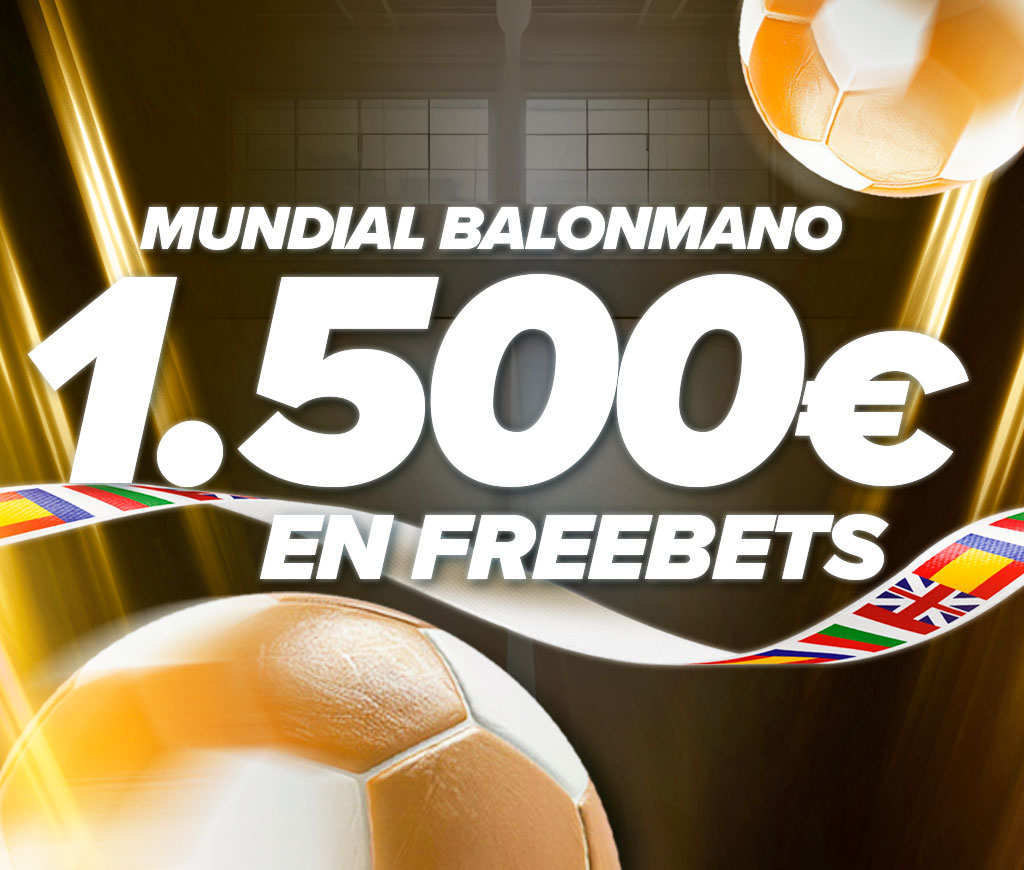 Torneo de Apuestas al Mundial Balonmano: 1.500€ en Freebets