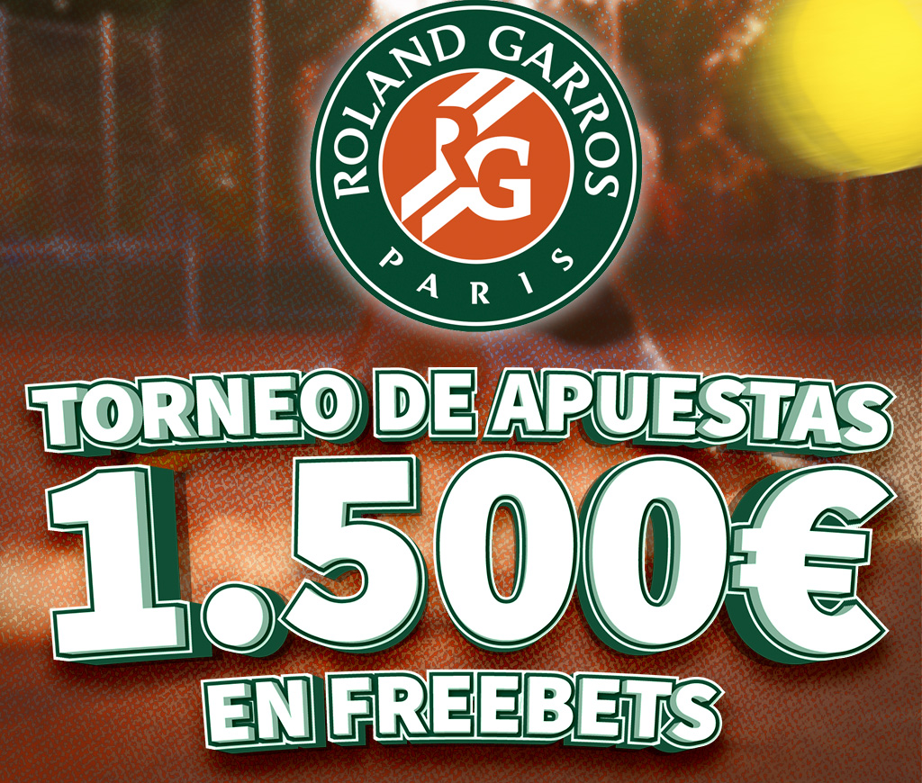 Promoción para tus apuestas de tenis: Torneo Roland Garros