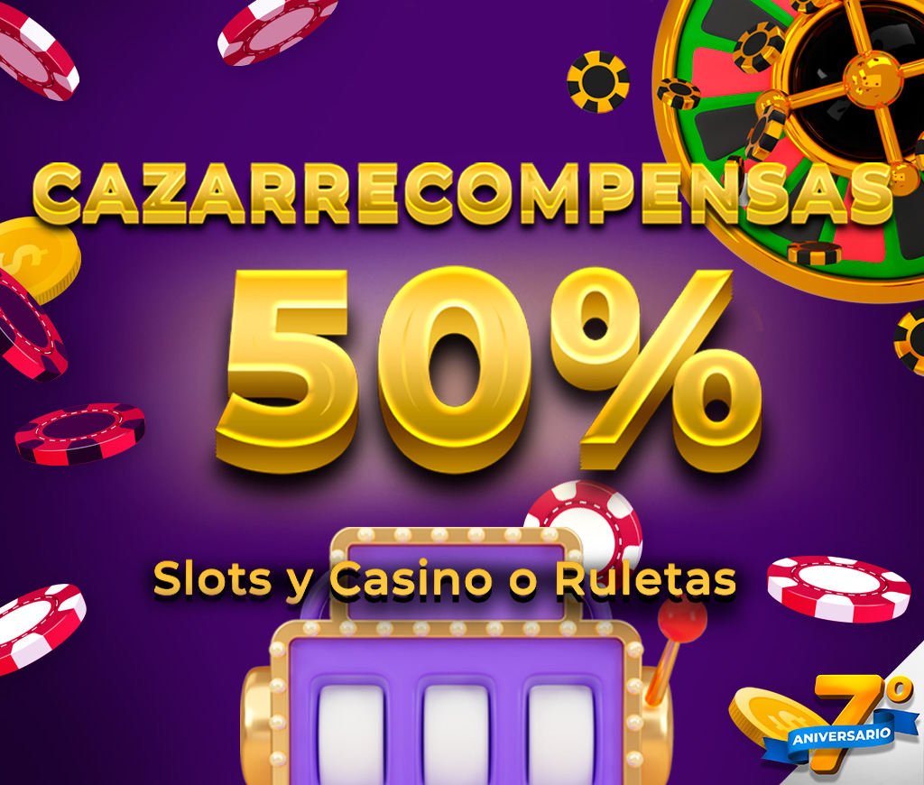 50% de Cashback para Slots y Casino o Ruletas cada semana del 7º Aniversario