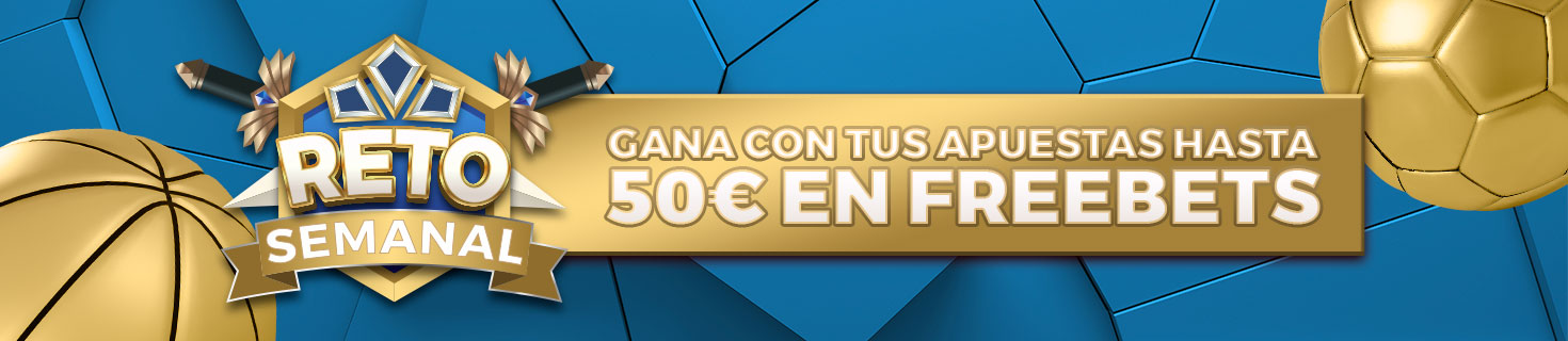 Gana hasta 50€ en Freebet con tus apuestas deportivas ganadoras