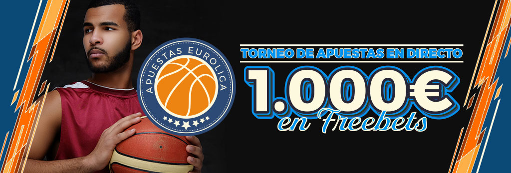 Promoción Euroliga: ¡Repartimos 1.000€ en Freebets!