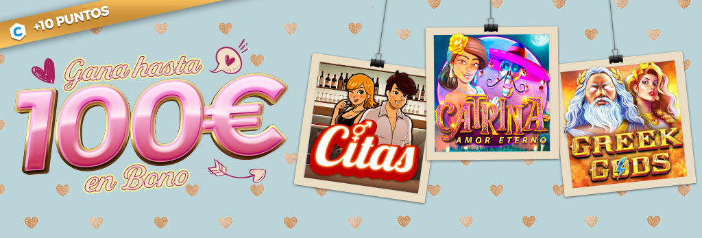 Promociones Casino: Gana 100€ en Bono jugando a las Slots seleccionadas