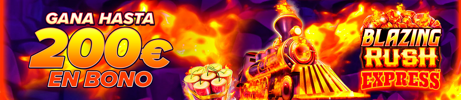 Gana hasta 200€ en Bono con la slot Blazing Rush Express de Games Global