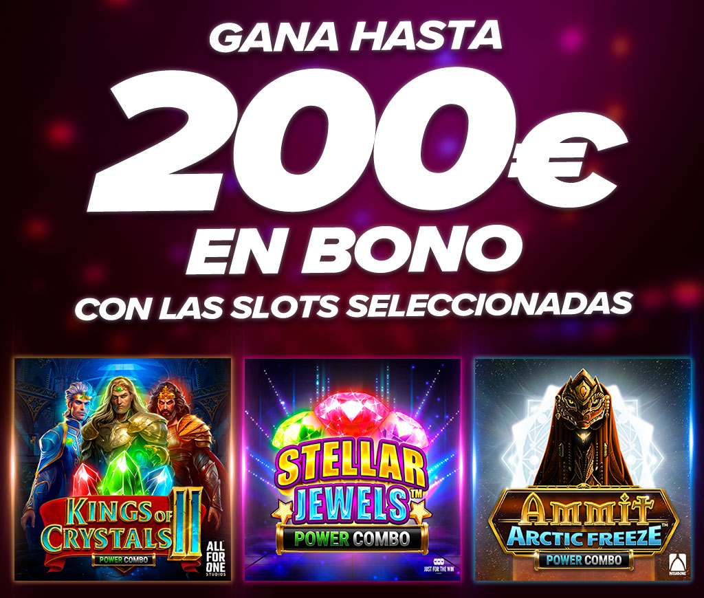 Gana hasta 200€ en Bono con la slot Las Slots de Games Global seleccionadas