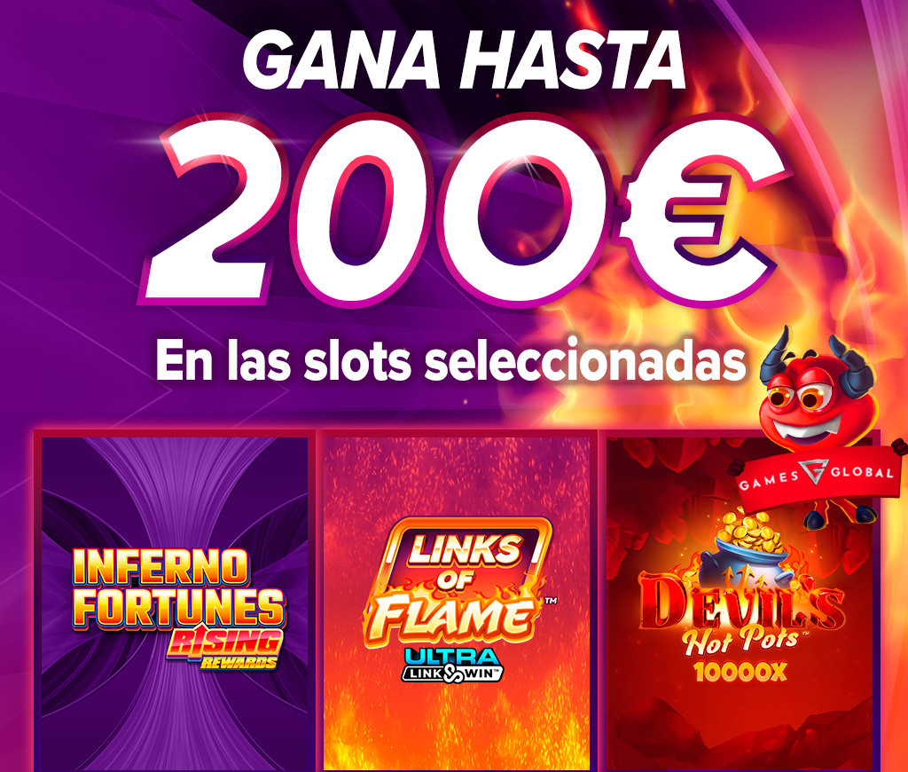 Gana hasta 200€ en Bono con la slots seleccionadas de Games Global