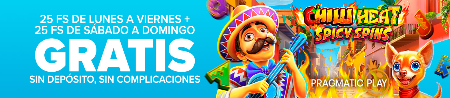 50 Free Spins para Chilli Heat Spicy Spins