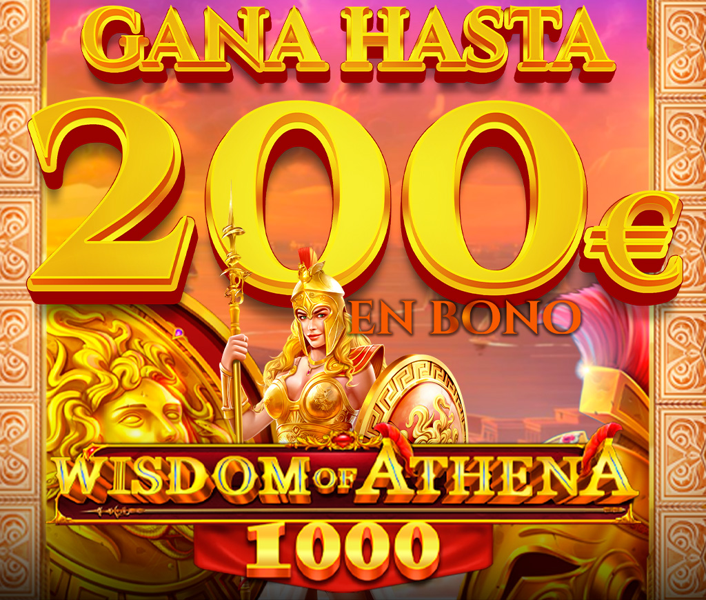 Gana hasta 200€ en Bono con la slot Wisdom of Athena 1000