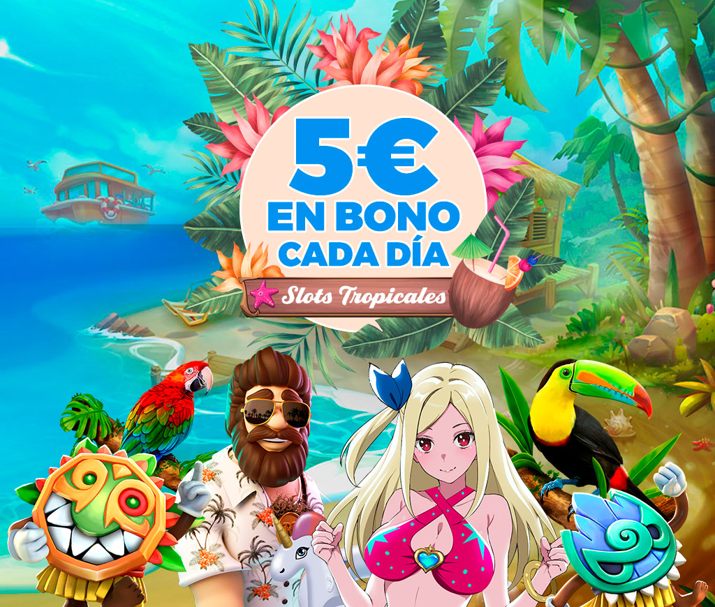 ¡Te damos un Bono de 5€ cada día para el juego seleccionado!