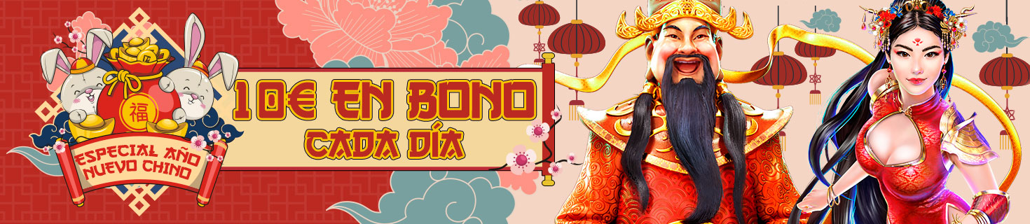 ¡Te damos un Bono de 10€ cada día para la slot seleccionada!