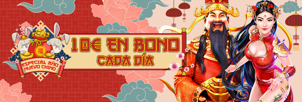 ¡Te damos un Bono de 10€ cada día para la slot seleccionada!