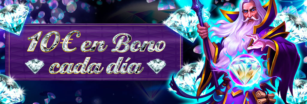 ¡Te damos un Bono de 10€ cada día para la slot seleccionada!
