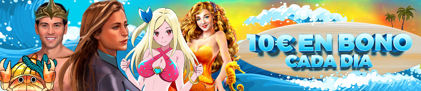 ¡Te damos un Bono de 10€ cada día para la slot seleccionada!