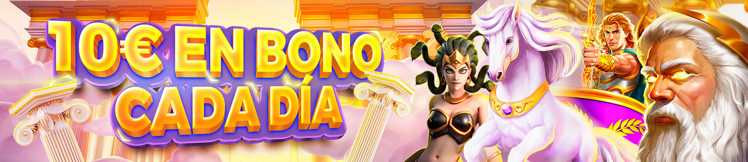 ¡Te damos un Bono de 10€ cada día para la slot seleccionada!