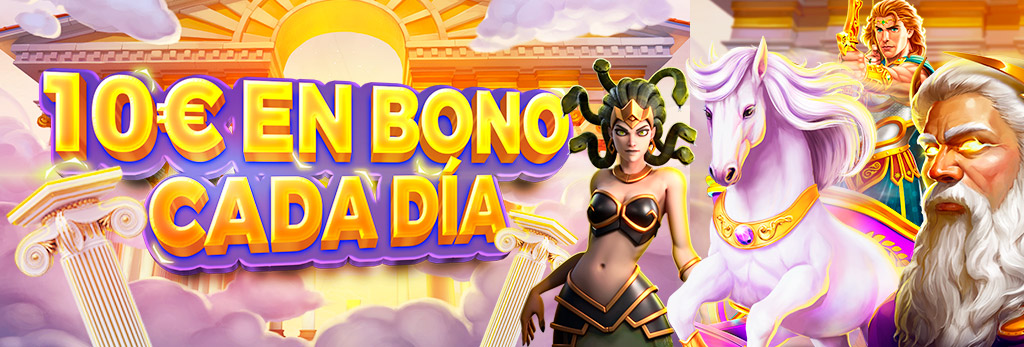 ¡Te damos un Bono de 10€ cada día para la slot seleccionada!