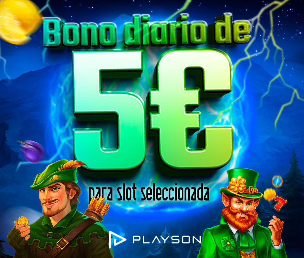 ¡5€ en Bono de Casino para jugar a la slot Slots seleccionadas de Playson de Playson!