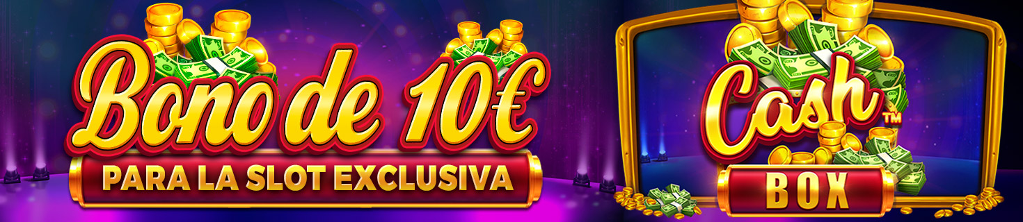 ¡10€ en Bono de Casino para jugar a la slot Cash Box de Pragmatic!