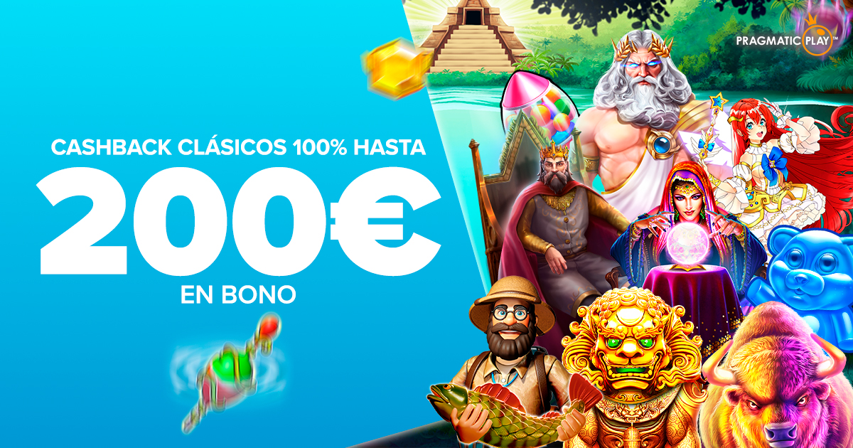 Te devolvemos el 100% de tus pérdidas en las Slots Slots Clásicas de Pragmatic