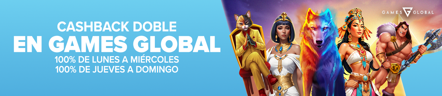 Te devolvemos el 100% de tus pérdidas en las Slots seleccionadas de Games Global