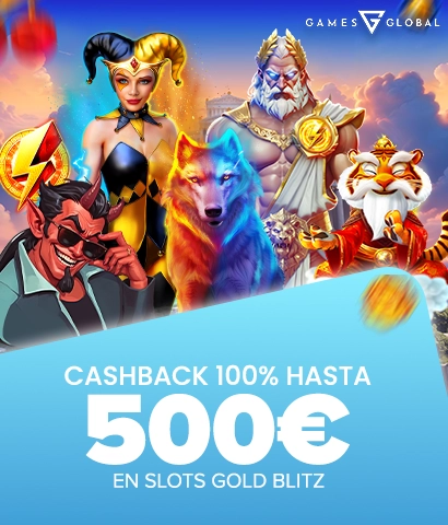 Te devolvemos el 100% de tus pérdidas en las Slots Gold Blitz de Games Global
