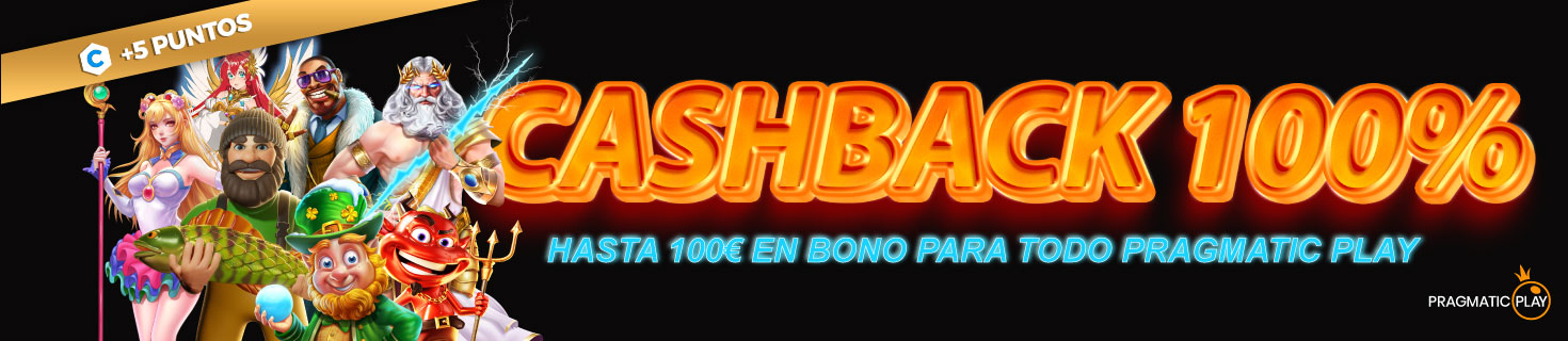 Te devolvemos el 100% de tus pérdidas en las todas las slots de Pragmatic