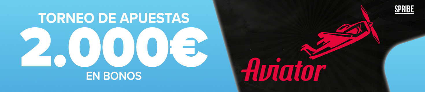 Torneo por Apuestas a Aviator ¡2.000€ en Bonos!