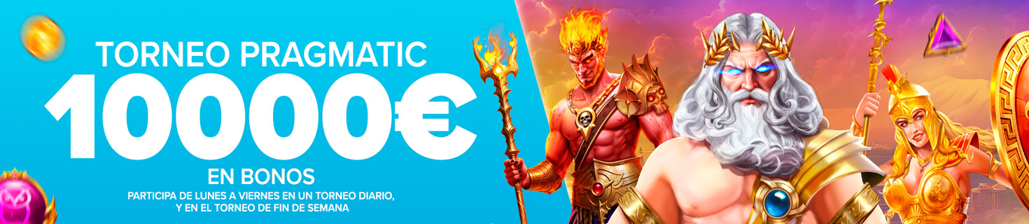 Participa en los Torneos de Slots de Pragmatic ¡10.000€ en Bonos de Casino!
