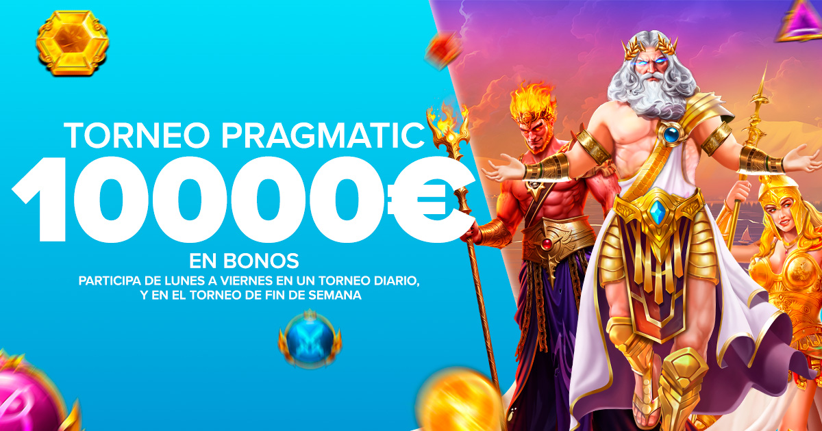 Participa en los Torneos de Slots de Pragmatic ¡10.000€ en Bonos de Casino!